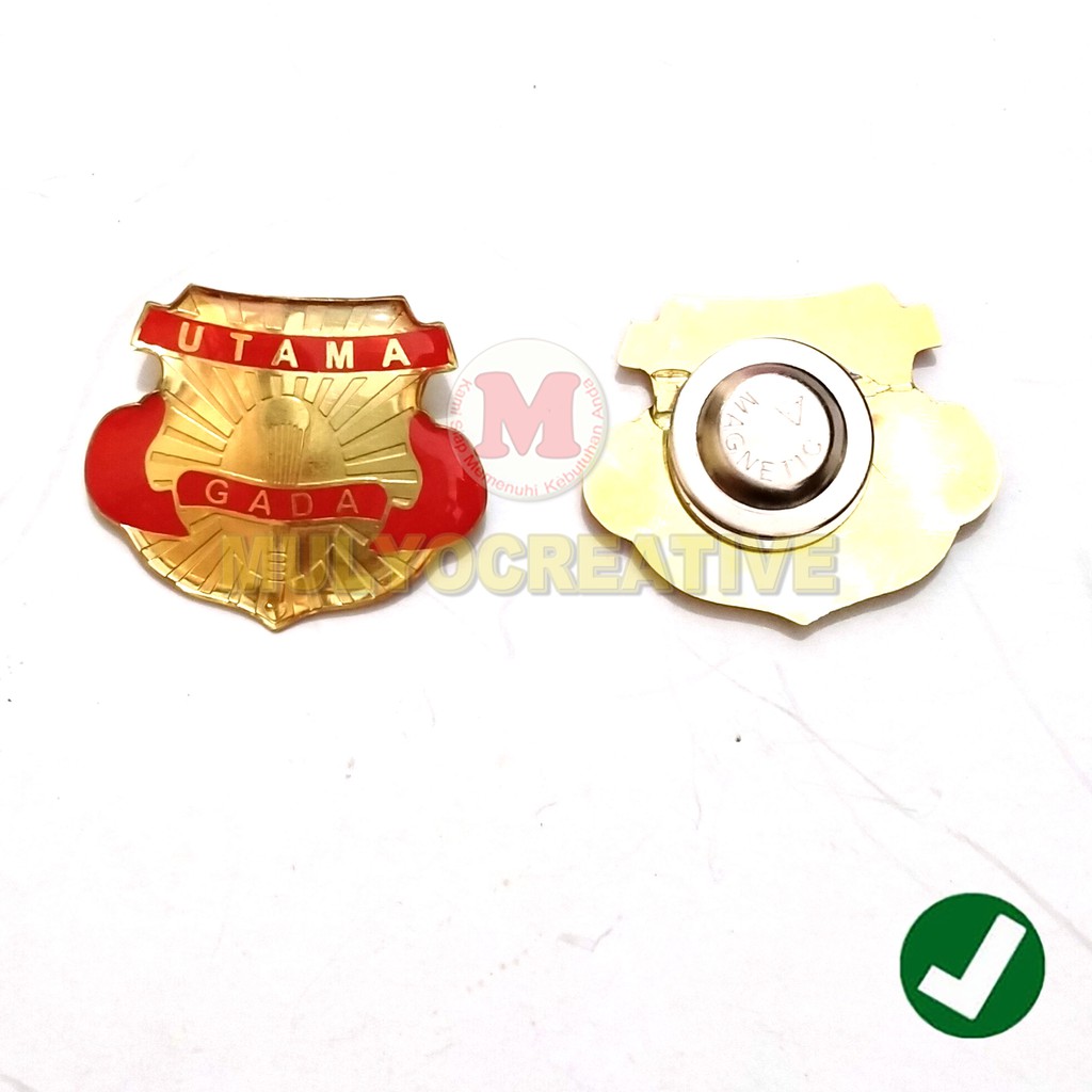 Pin Satpam Gada Utama Lencana Gada Utama Satpam Pengait Magnet Murah