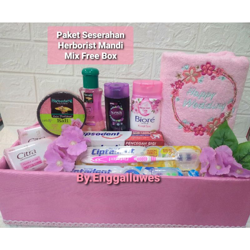 PAKET SESERAHAN HERBORIST MANDI MIX FREE BOX