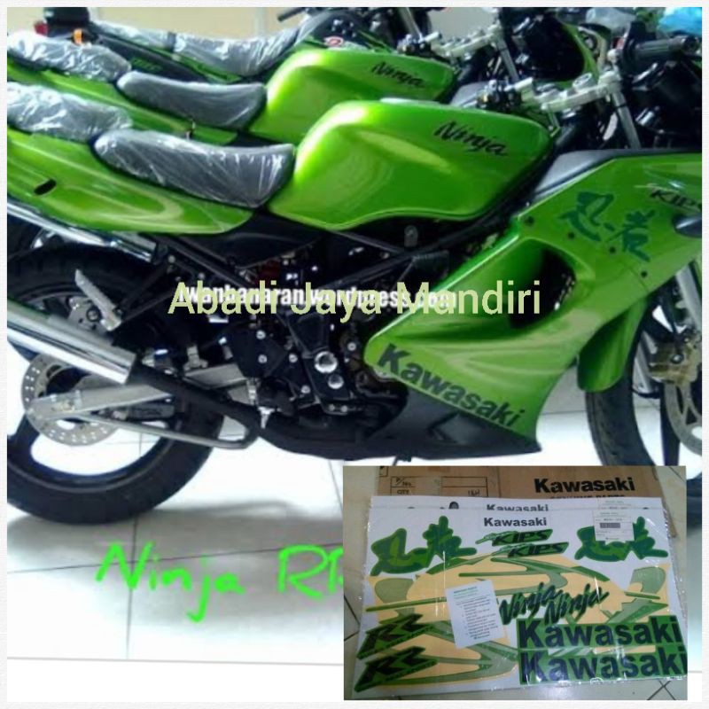 Striping Stiker Lis Kawasaki Ninja RR Hijau old 2010 2011 Asli Kawasaki