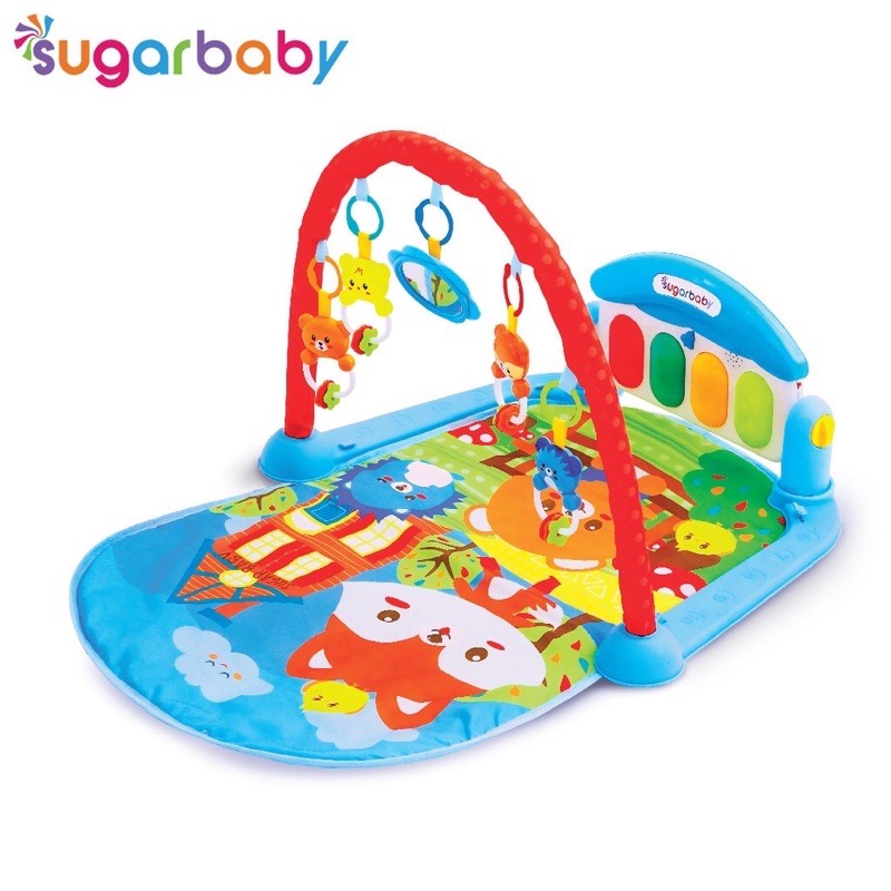 Sugar Baby / Premium Toys Piano Playmat MURAH Tikar Matras Alas Main Anak Bayi Makassar-Biru