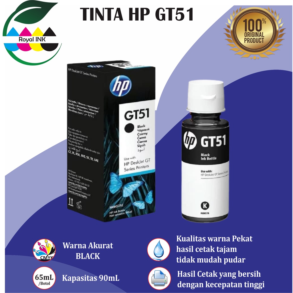 Tinta Printer HP GT-51 GT-52 HP Ink Tank 115 310 315 410 415 319 419 311 316 318 411 412 415 416 418 PREMIUM (COMPATIBLE)