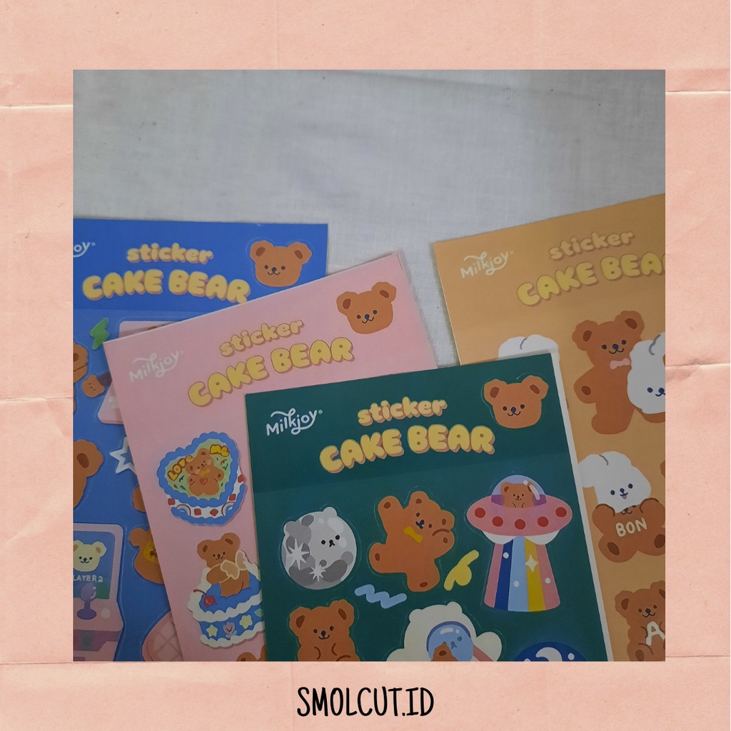 

Sticker Deco CAKE BEAR / Stiker Lucu Gambar Beruang