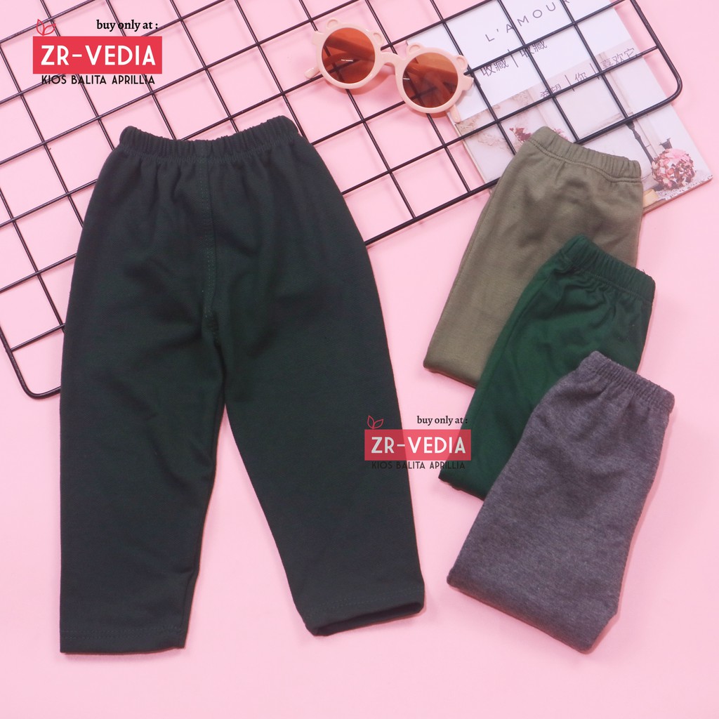 Legging Polos Bayi 3-12 Bulan / Bahan Kaos Celana Baby Anak Perempuan Panjang Grosir Murah