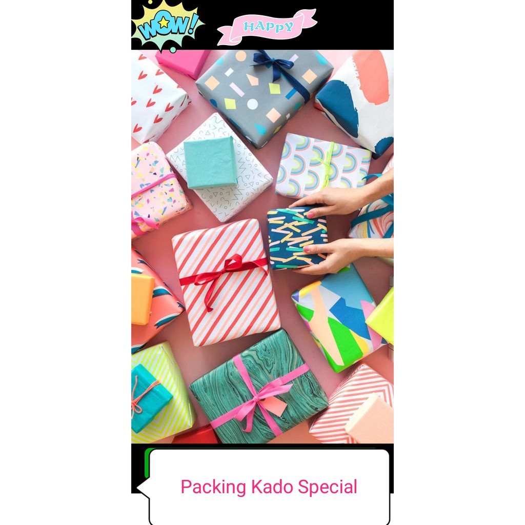

Packing Kado Special / Tambahan Packing Kado / Untuk Mempercantik Packingan