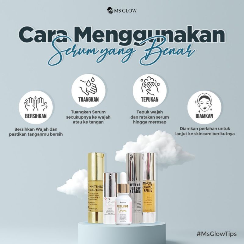 Ms Glow Serum Peeling | Serum Menghilangkan Sel Kulit Mati