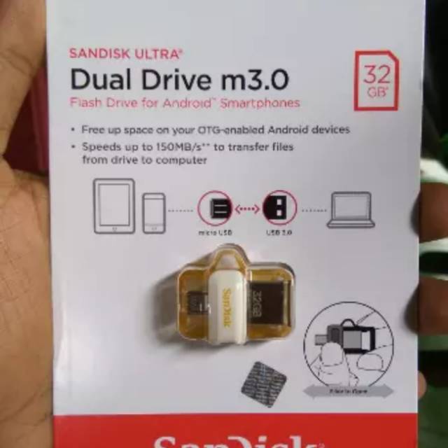 Sandisk Ultra 32GB Dual USB Drive m3.0 - OTG Flash Drive - GOLD EDITION