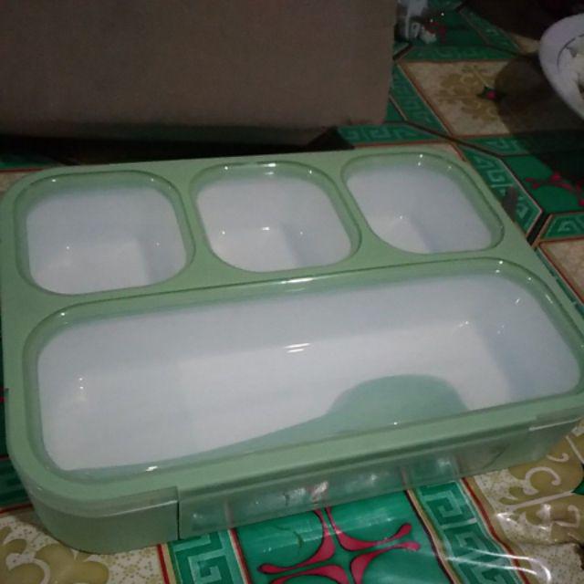 Lunch Box Yooyee Sekat 4 Yooyee Sekat 4 Besar Anti Tumpah Kode 578  Lunch Box Sekat 4 Anti Tumpah S1