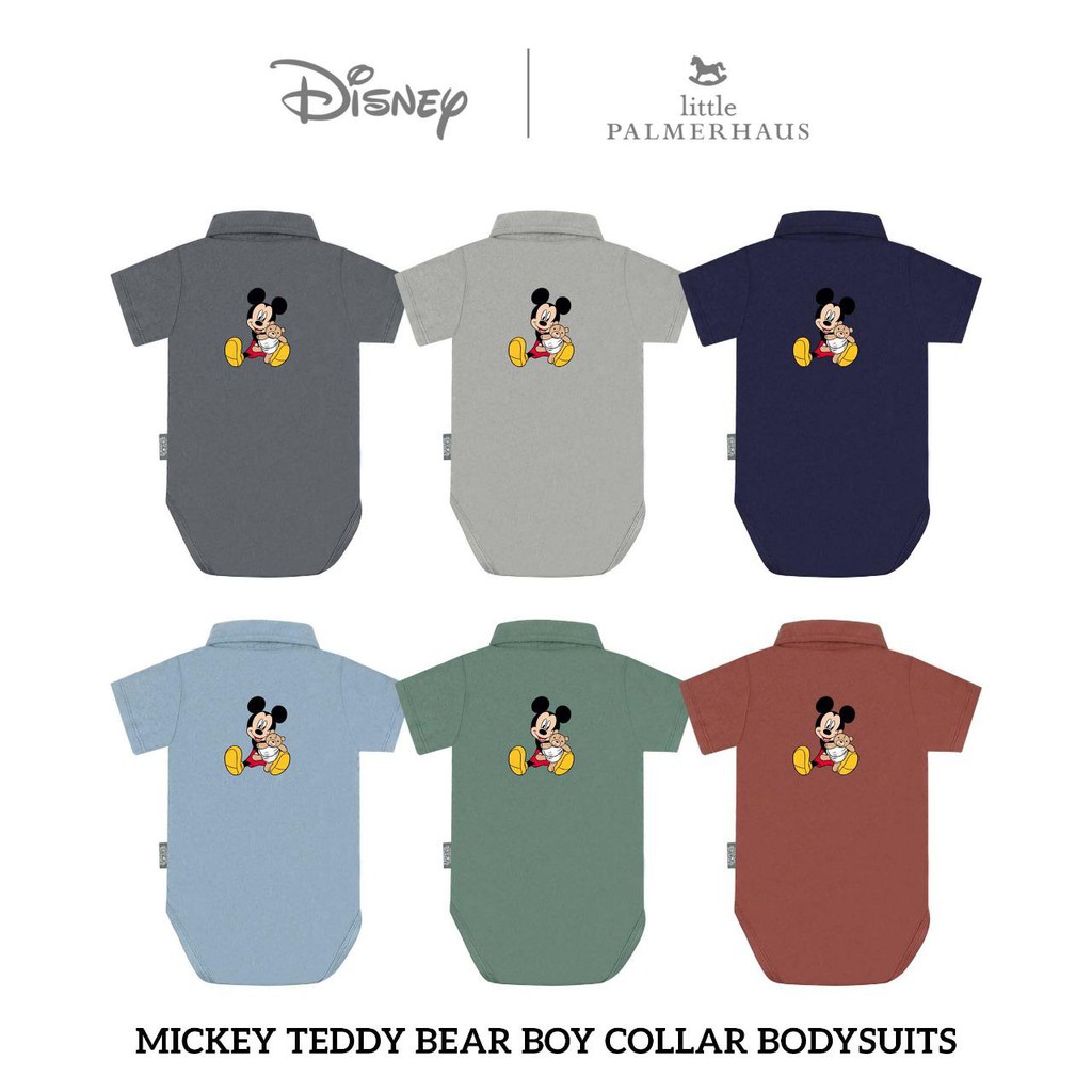 PROMO 7.7 PROMO BAJU LEBARAN Little Palmerhaus Collar Boy Bodysuit Disney Edition 0-9 Bulan