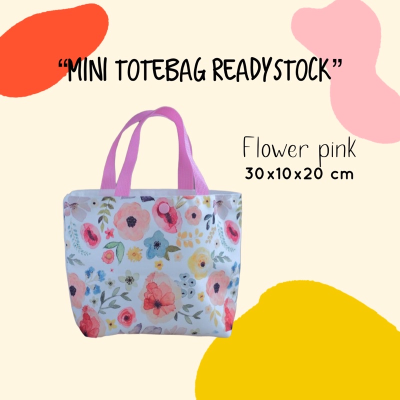 (READYSTOCK) Totebag mini kanvas print fullcolor