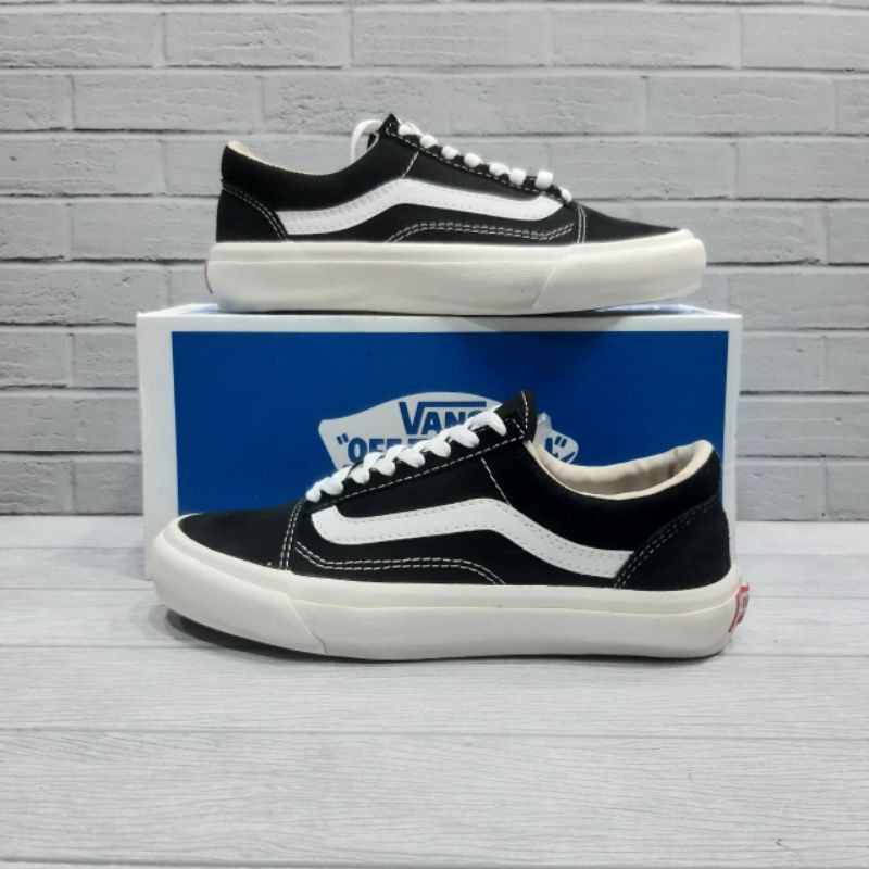 sepatu vans original old skool og black white sepatu casual sepatu laki laki