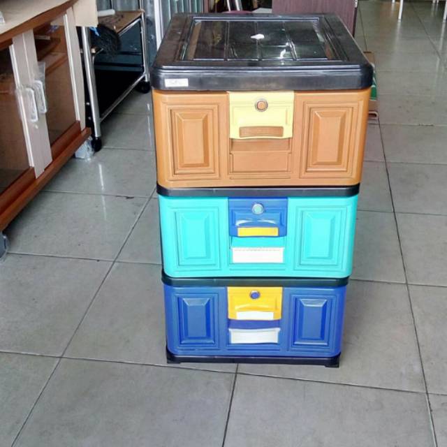Lemari Plastik 3 Susun Napolly
