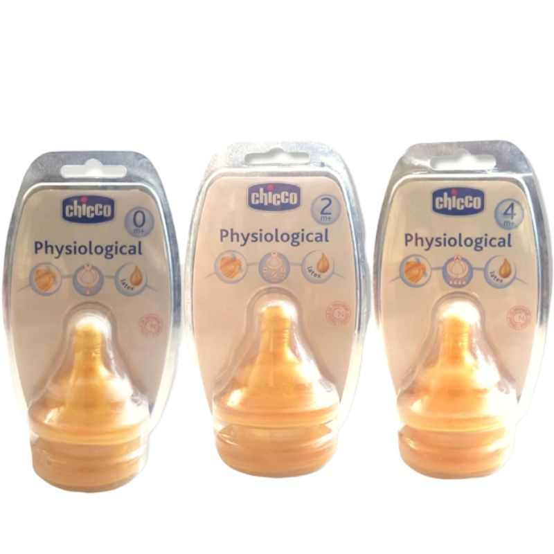 CHICCO Physiological Latex Isi 2 pcs [ WIDE NECK ]