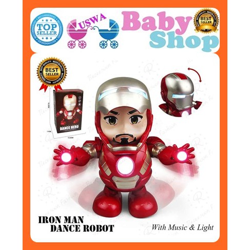 ROBOT JOGET IRON MAN SPIDERMAN BUMBLE BEE / ROBOT GOYANG MAINAN / SMART DANCE SUPER HERO