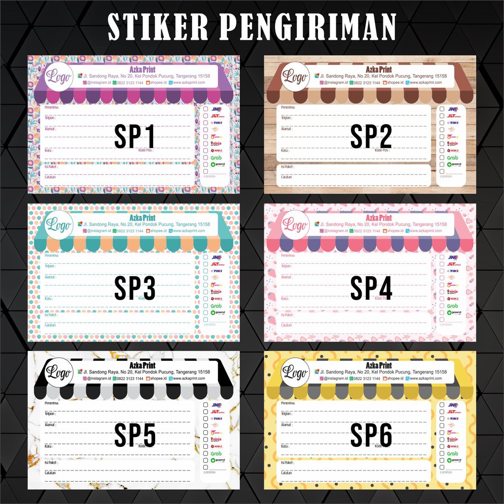 STIKER LABEL PENGIRIMAN - STIKER PENGIRIMAN - LABEL ...