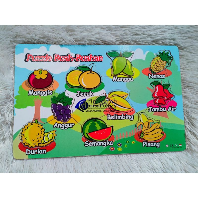 Puzzle buah dan sayur