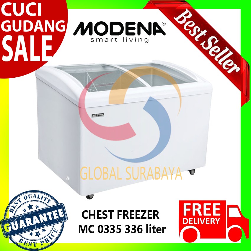 Modena Sliding Glass Freezer - MC 0335