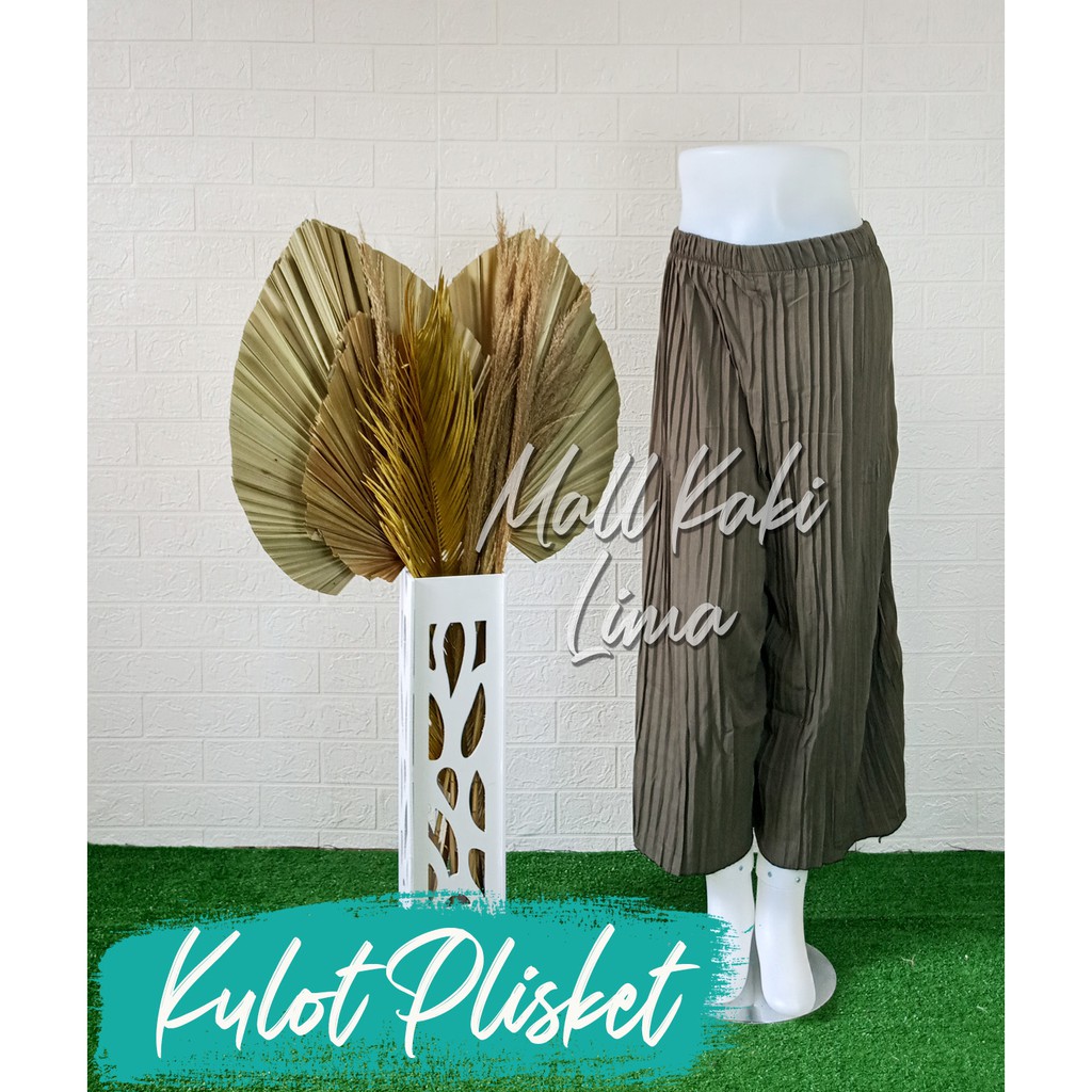 CELANA KULOT PANJANG KULOT PLISKET PANJANG MURAH BISA COD