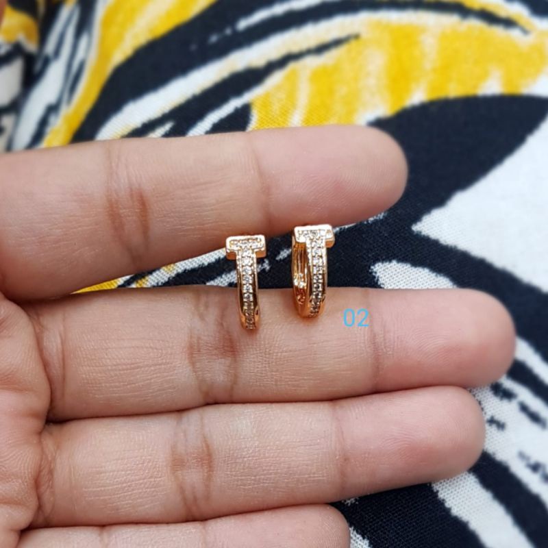 anting titanium asli cantik awet tahan lama