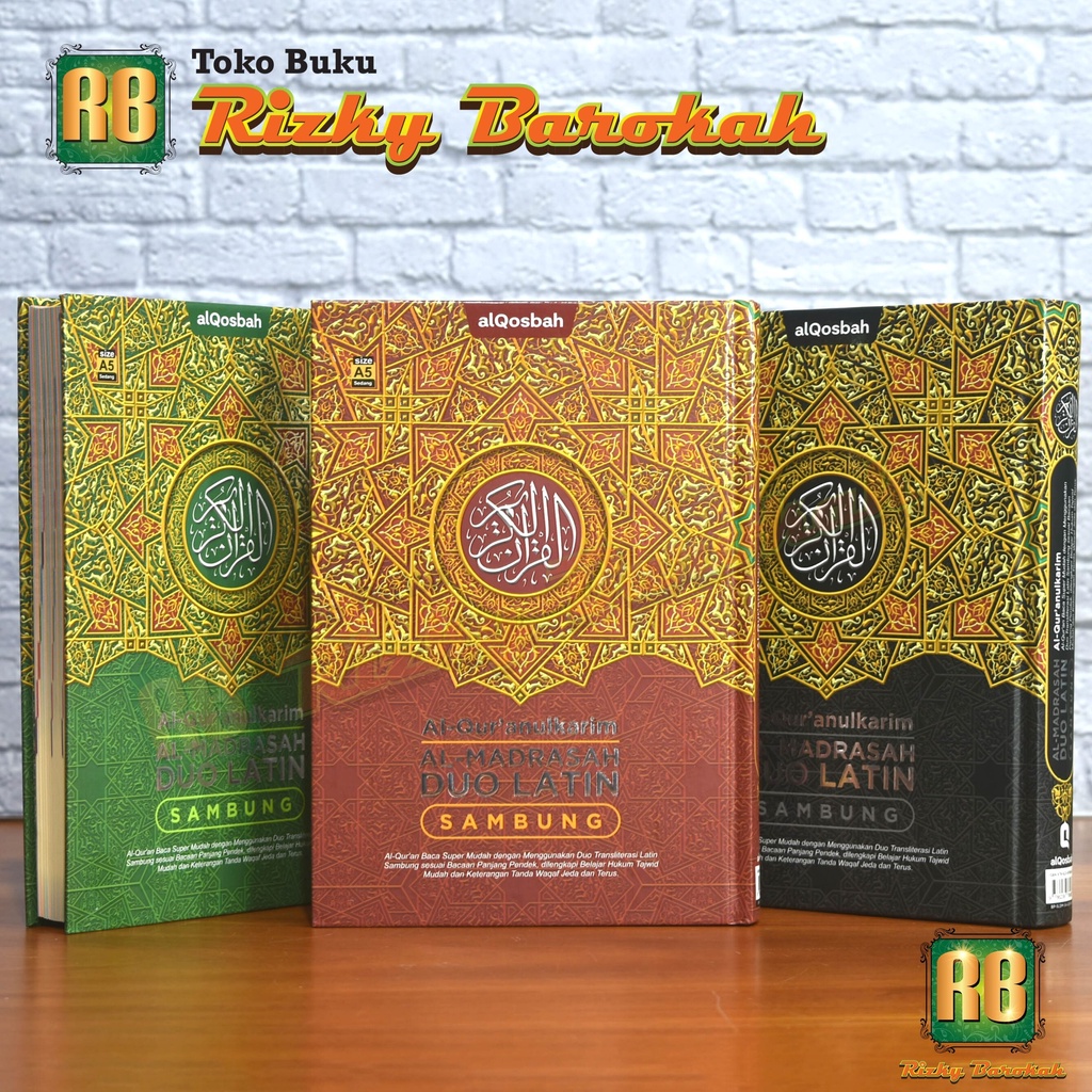 Alquran Duo Latin A5 Transliterasi Latin Sambung - Alquran Duo Latin Al Madarasah - Al Qur'an Duo La