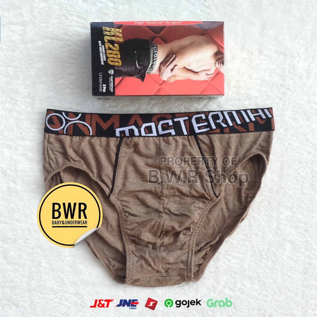 [ 3pc ] CD Sport Masterman KL-280 | Celana Dalam Pria Karet Pinggang Boxer - III K1/M1