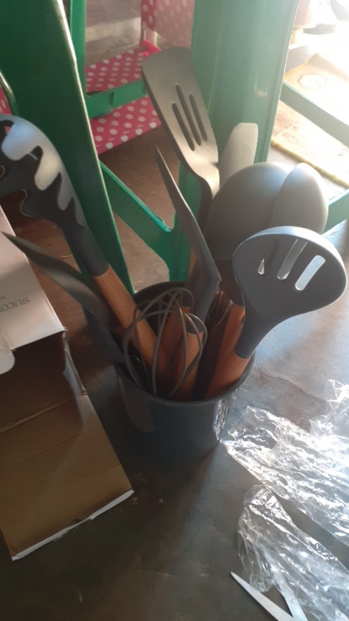 Silicone Spatula Utensil Kitchen Set Alat Masak Dapur Silikon