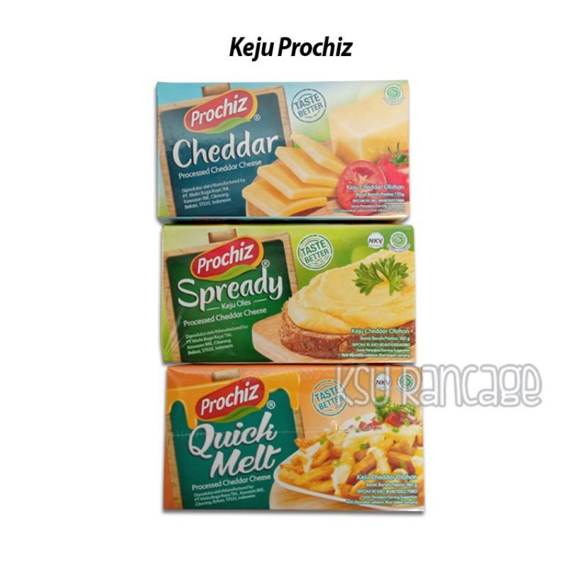 

Keju Cheddar Merk Prochiz 170 Gram