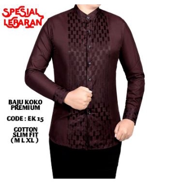 BATIK PREMIUM PRIA BAJU KOKO BATIK PRIA SLIMFIT BK 09 HEM TERJAMIN PRIA REMAJA COWOK SIMPEL STYLISH 