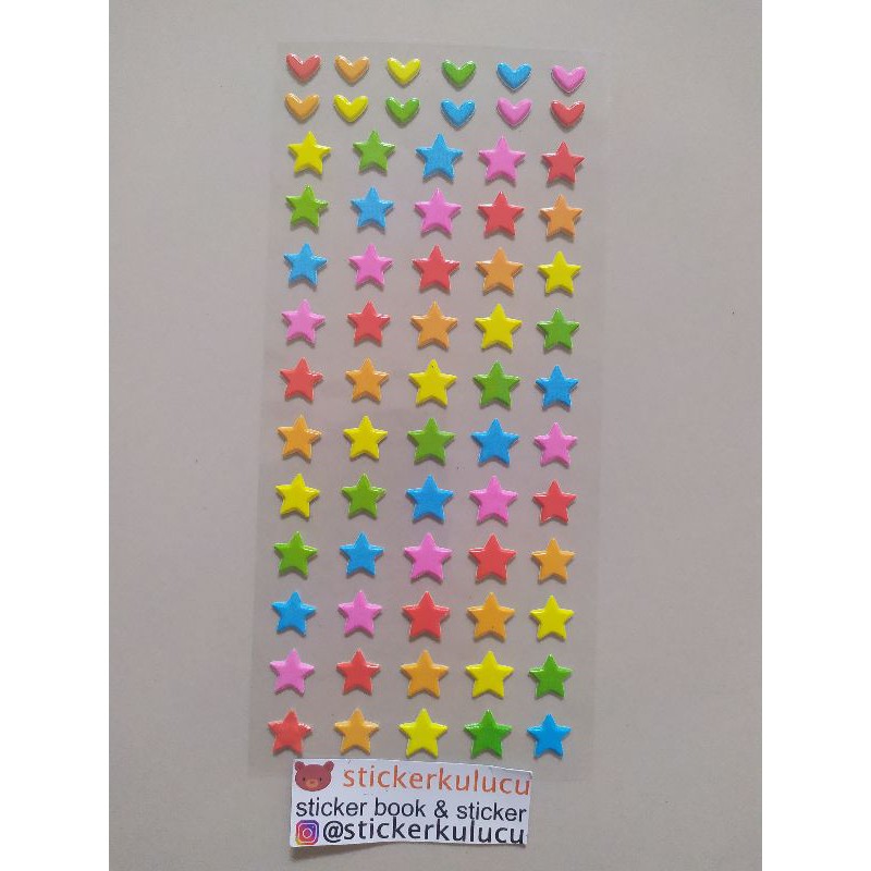 

Stiker anak timbul STAR 10x22cm