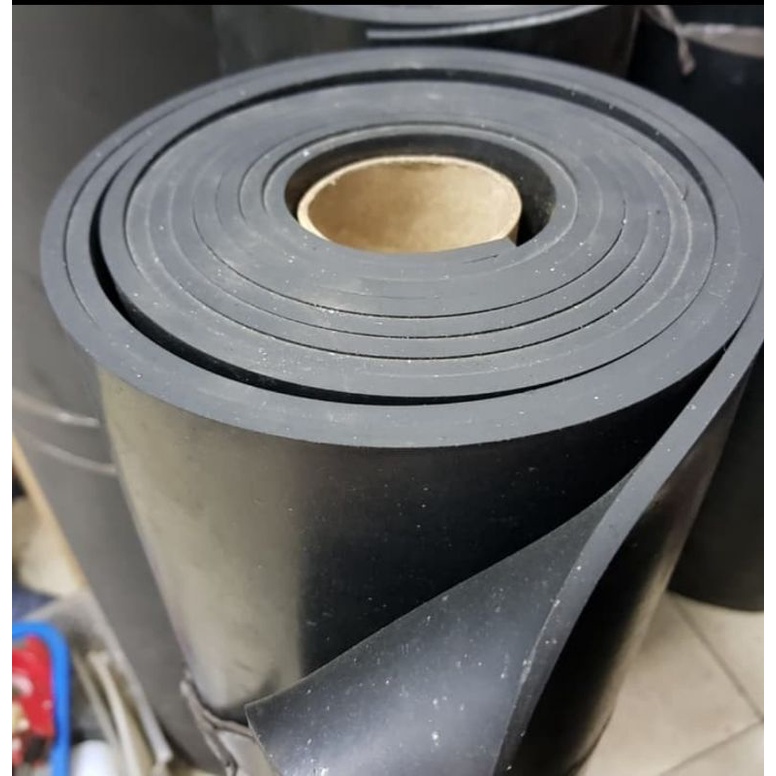 Rubber sheet Karet Hitam Lembaran Tebal 8mm ukuran 1meter x 1meter