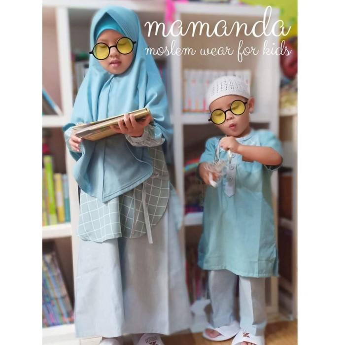 Gamis /Baju Muslim Anak perempuan 1-12thn Lucu Murah Mamanda rubik