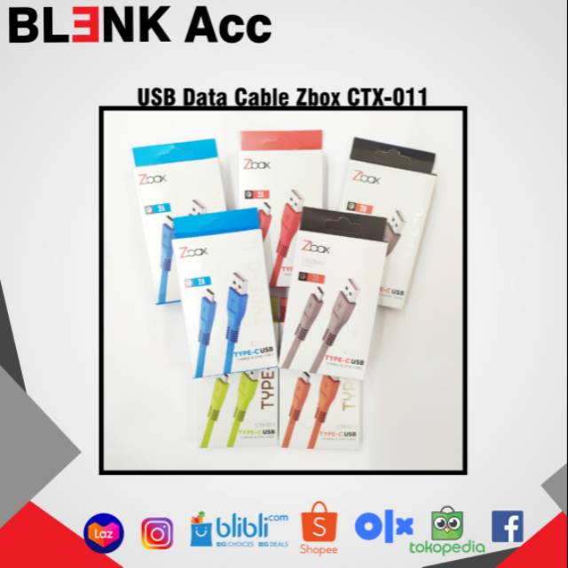 Cable Zbox Candy CTX-011 Micro Type-C original fas charging garansi