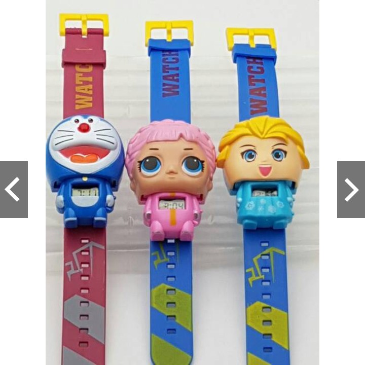 (G_W)Jam Tangan Anak-Anak Character Multifunction Rubber Digital