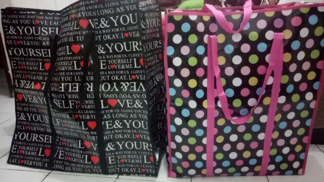 Tas Karung Xl Tali Keliling Tas Belanja Shopping Laundry Bag