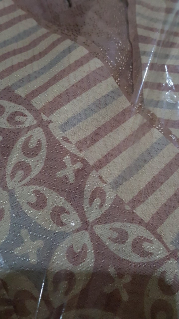 Atasan Batik Wp 141 Ungu Blouse Wanita Kerja Modern