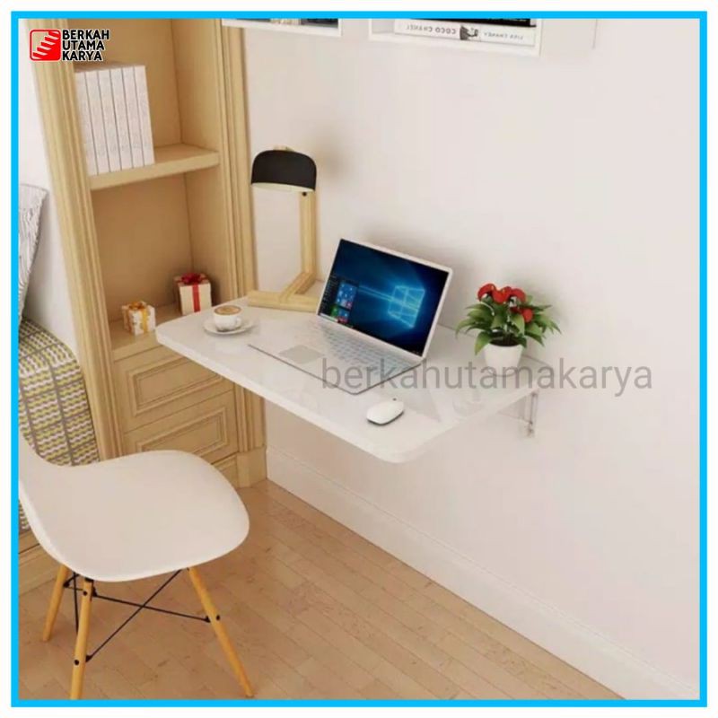 MEJA LIPAT DINDING MINIMALIS / MEJA KAYU MINIMALIS / MEJA KERJA LIPAT MINIMALIS / MEJA BELAJAR