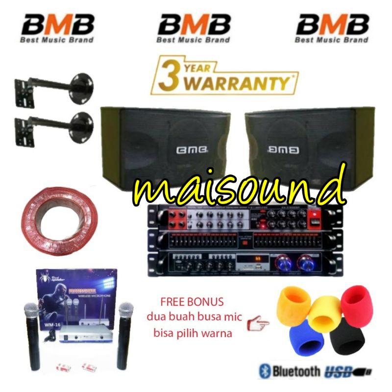 PAKET KARAOKE BMB 10 INCH SOUND SYSTEM BMB 10INCH ORIGINAL GOLDEN 1
