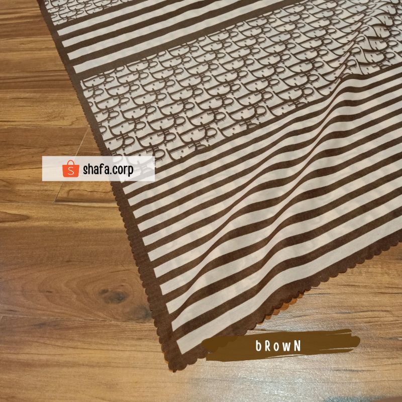 HIJAB SEGI EMPAT VOAL DI*R STRIPES SERIES