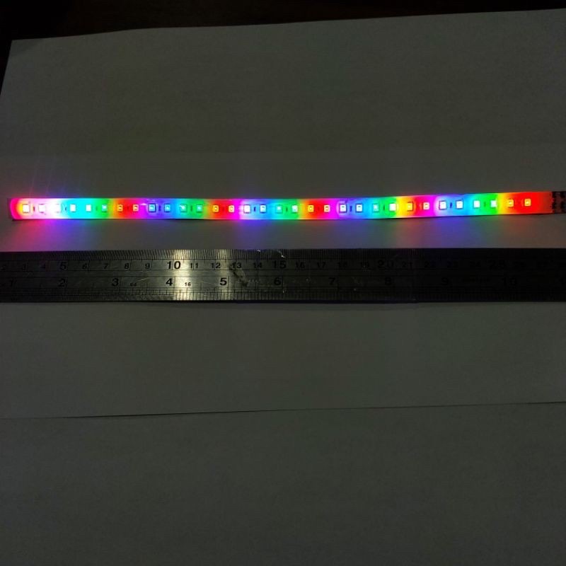 LAMPU ALIS RGB RUNNING FLEXYBLE LED KOLONG PANJANG 30CM 60CM UNIVERSAL