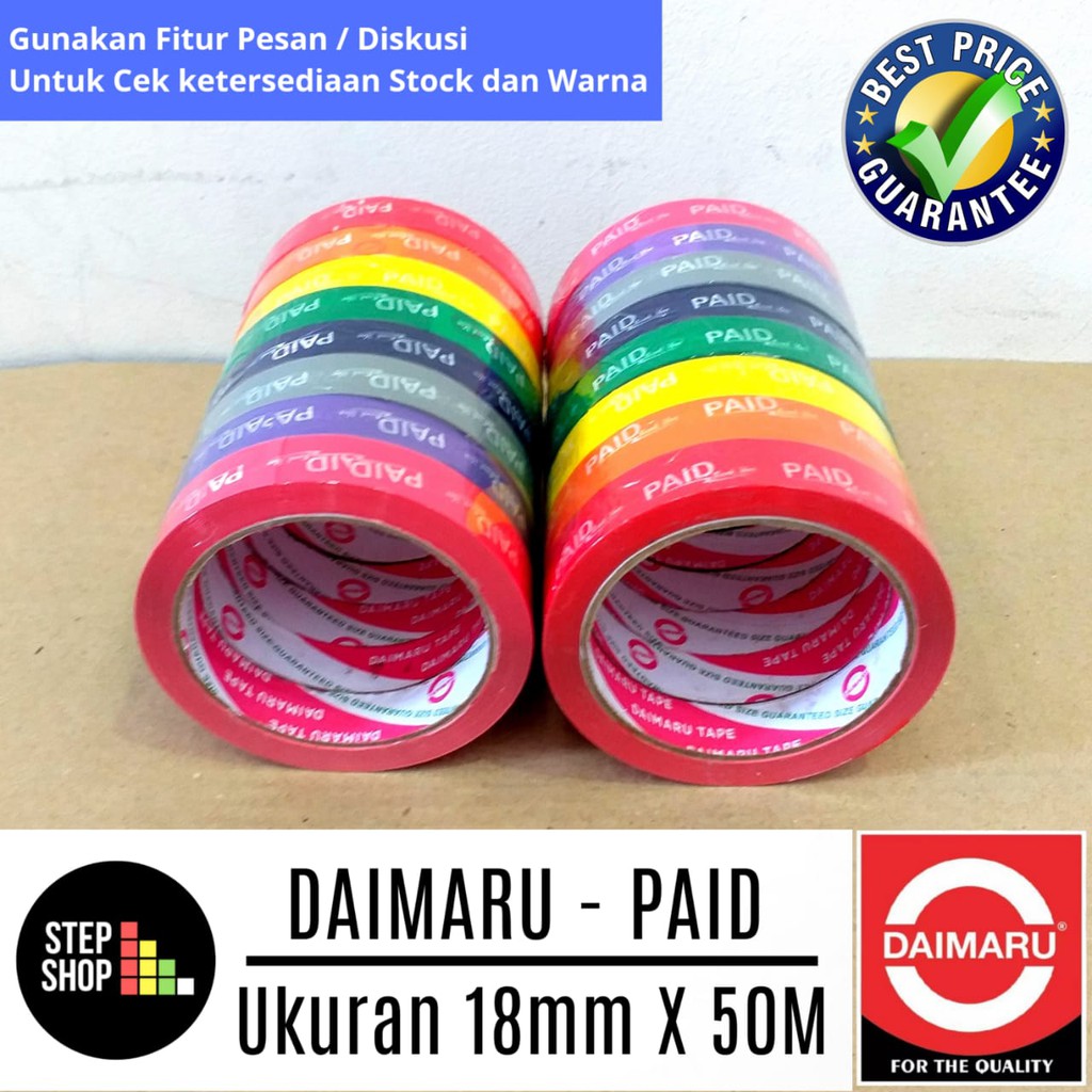 

H7Y DAIMARU PAID - LAKBAN PAID - PRINTING PAID - SEGEL PAID - 18MM x 50M