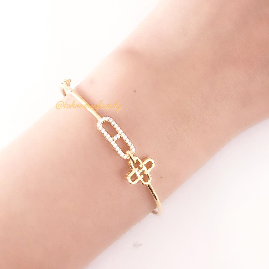 Beli Gelang Emas 375 Bangle Light Series Rose Gold 2 Gram An Seetracker Indonesia
