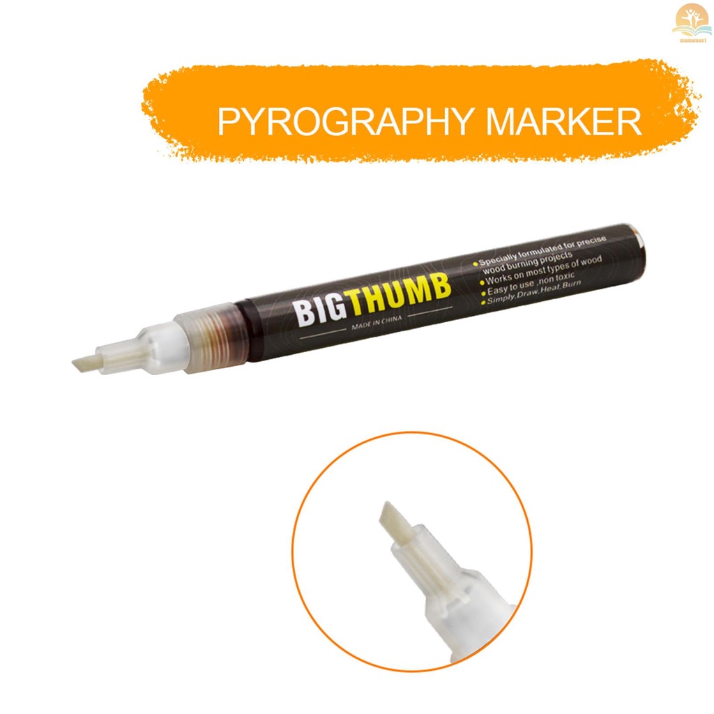 Pyrography Marker Chemical Wood Burning Marker Pen Safe Tool for DIY Projects Wood Painting