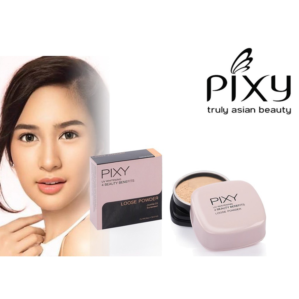 Pixy UV Whitening Loose Powder 12 gr / Pixy UV Whitening Loose Powder Ivory / Pixy UV Whitening Loose Powder Yellow Beige / Pixy UV Whitening Loose Powder Natural Beige