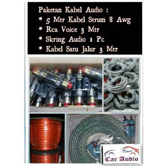 Paket Kabel Audio Mobil Komplit