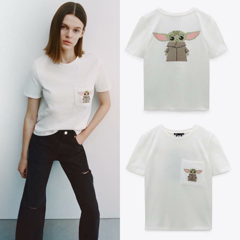 ZARA MANDALORIAN Pocket Tee (Baby Yoda)