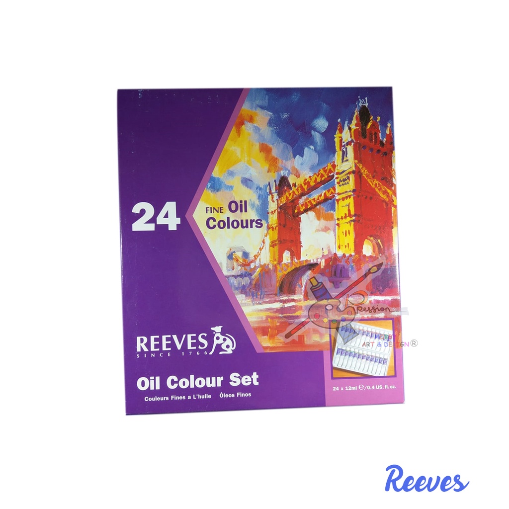 

REEVES OIL SET 24 WARNA CAT MINYAK