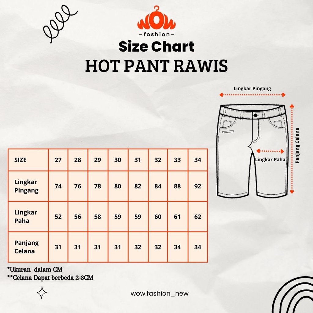 WOW - RAWIS HOTPANT JEANS WANITA - CELANA JEANS PENDEK WANITA