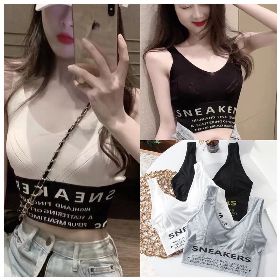 SPORT BRA GYM BRA FASHION OLAHRAGA PUSH UP WANITA TANPA KAWAT SEXY IMPORT
