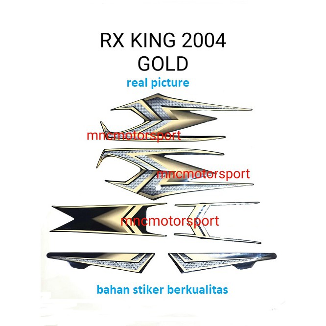 STRIPING STICKER LIS BODY RX KING 2004 GOLD