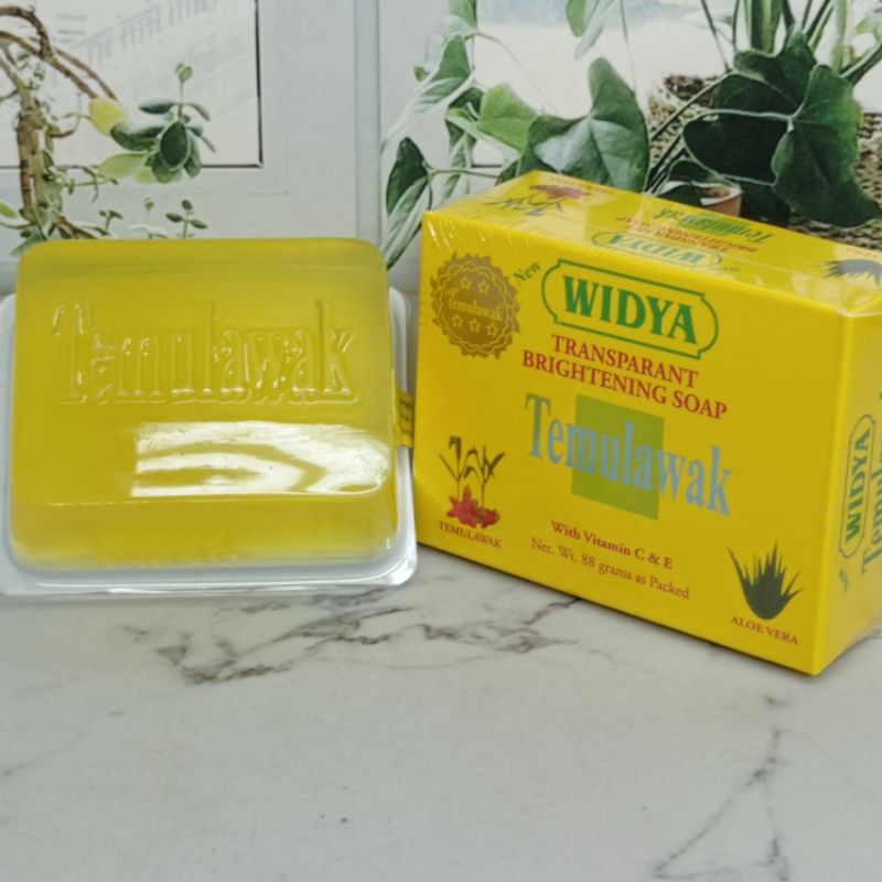 New SABUN TEMULAWAK WIDYA BPOM TRANSPARANT BRIGHTENING SOAP