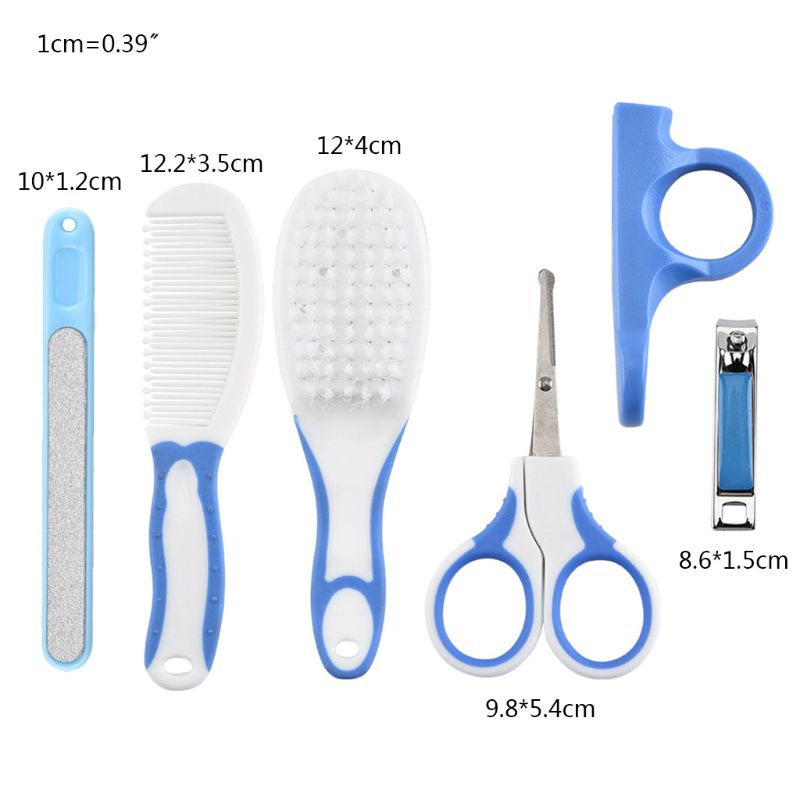 Gro 6pcs / Set Gunting Kuku + Sisir + Sikat + Gunting Kuku Untuk Perawatan Bayi / Anak